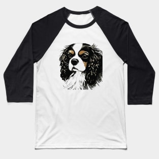 cavalier king charles spaniel drawing Baseball T-Shirt